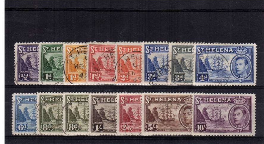 A superb fine used set of fourteen plus the additional SG listed shade on the 8d value
<br/><b>BBH</b>