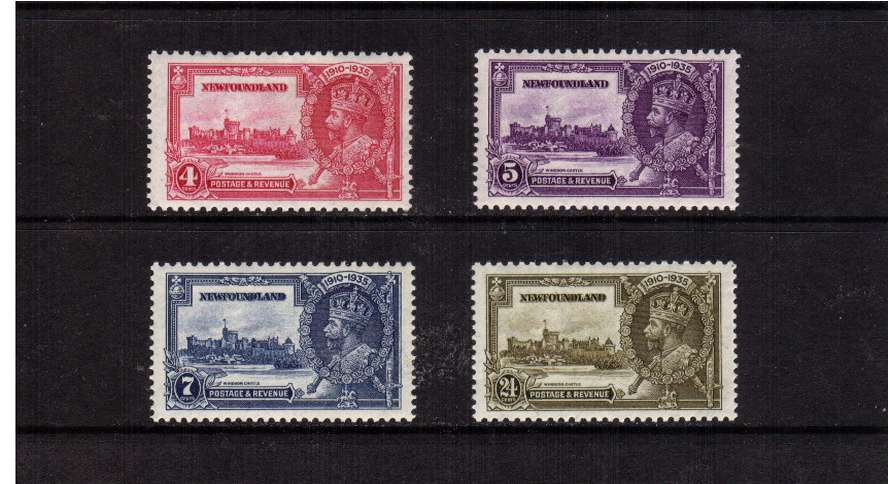 Silver Jubilee set of four lightly mounted mint.<br/><b>SEARCH CODE: 1935JUBILEE</b>