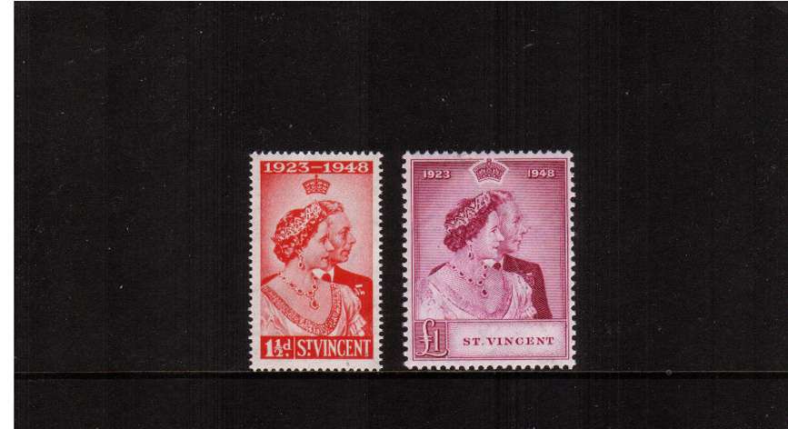 The Royal Silver Wedding set of two superb unmounted mint.<br/><b>SEARCH CODE: 1948RSW </b><br/><b>QBX</b>