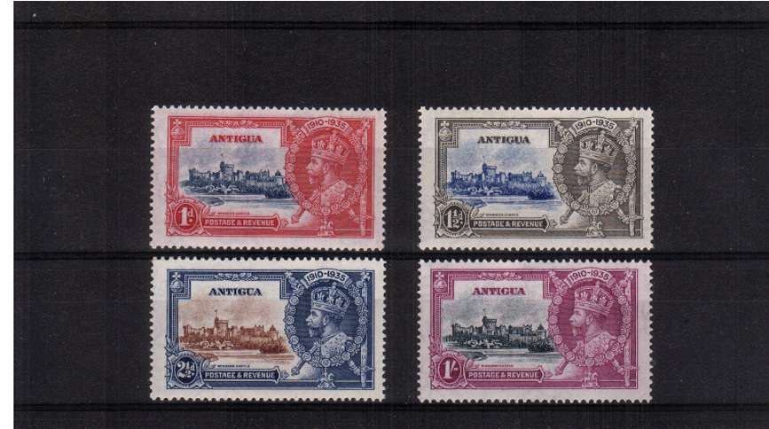 Silver Jubilee set of four superb unmounted mint.<br/><b>SEARCH CODE: 1935JUBILEE<br/><b>QQM</b>