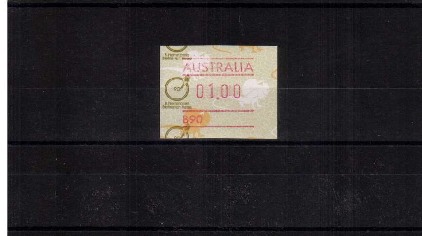 $1 FRAMA single with ESSEN commemorative overprint  superb unmounted mint<br/>Issue Date: 19 APRIL 1990