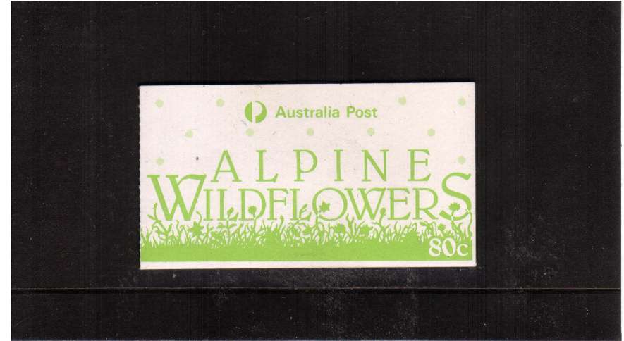80c Alpine Flowers complete booklet