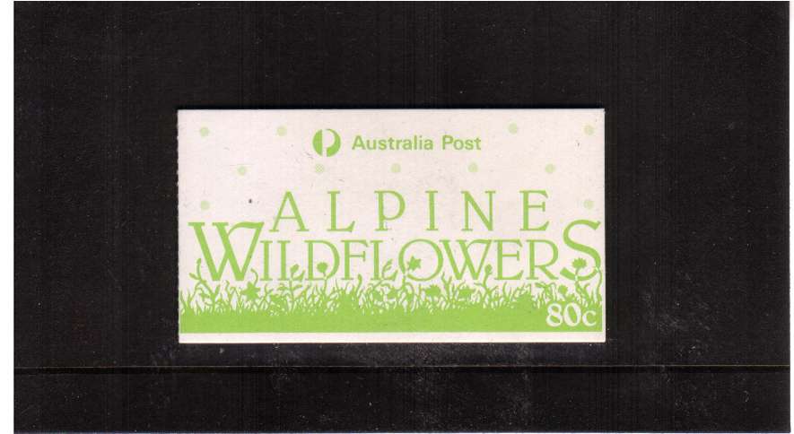 80c Alpine Flowers USED complete booklet