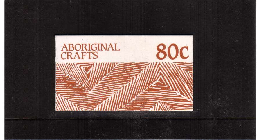 80c Aboriginal Crafts complete booklet