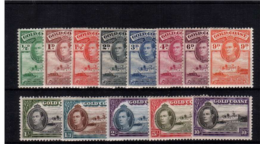 The ''Castles''  set of thirteen mounted mint.<br><b>BBJ</b>