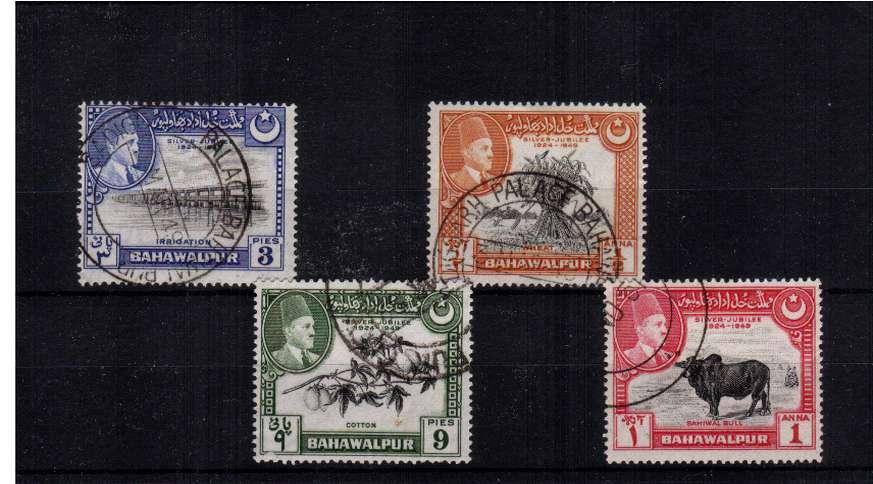 Superb fine used set of four cancelled with a double ring CDS on the first day of issue
<br/><b>QQT</b>