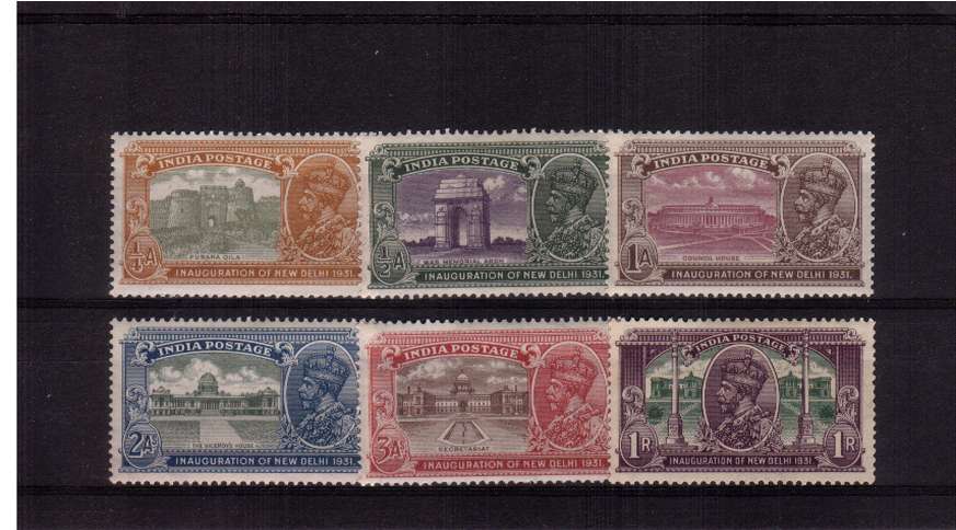 Inauguration of New Delhi set of six superb unmounted mint.<br/>Scarce set unmounted.<br/><b>BBH</b>