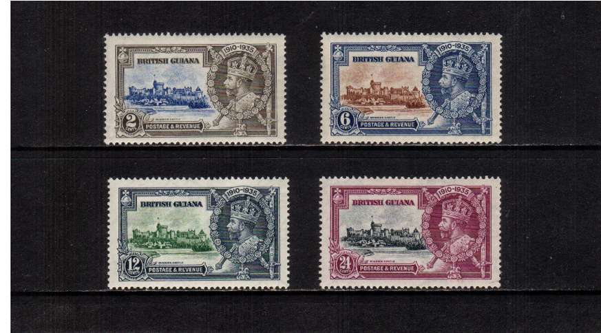 Silver Jubilee set of four fine lightly mounted mint.
<br/><b>SEARCH CODE: 1935JUBILEE</b><b>BBJ</b>