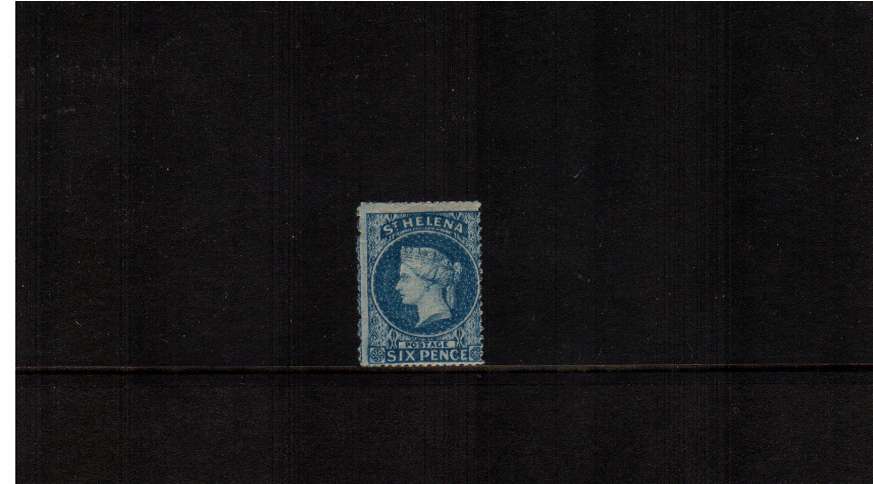 6d Blue with Rough Perforation 14-16. A good lightly mounted mint stamp with full gum and usual centering.
<br/><b>ZQG</b>