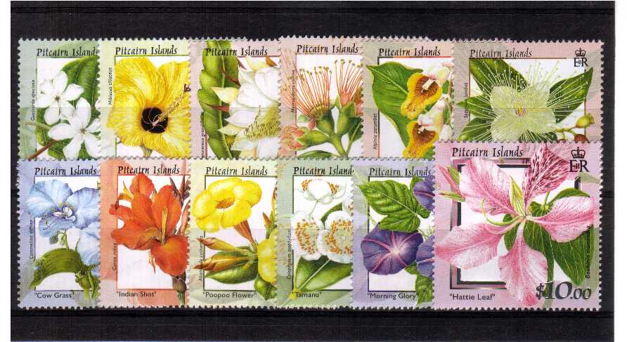 Flowers -  Superb unmounted mint set of twelve