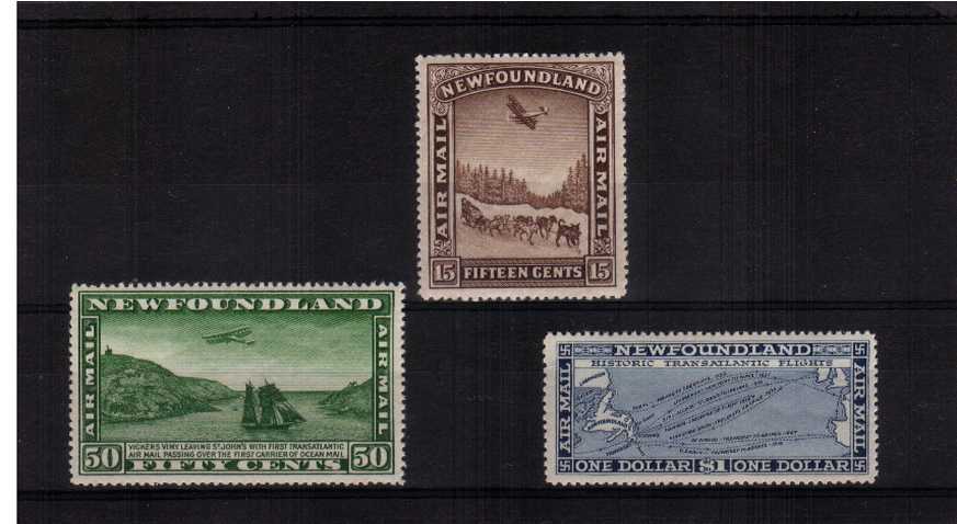 The 1931 Air set of three with NO WATERMARK superb unmounted mint. A lovely set!
<br/><b>ZKB</b>