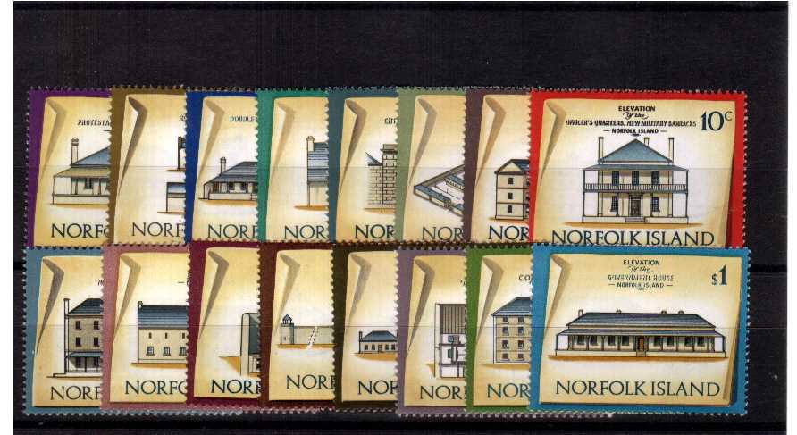 Historic Buildings - A superb unmounted mint set of sixteen