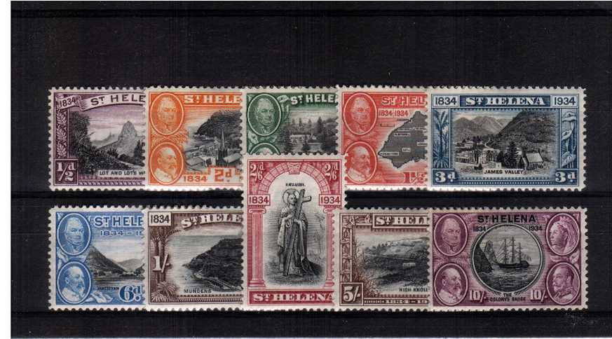 The Centenary set of ten superb unmounted mint.<br/>A very difficult and rare set to find unmounted!
<br/><b>BBH</b>