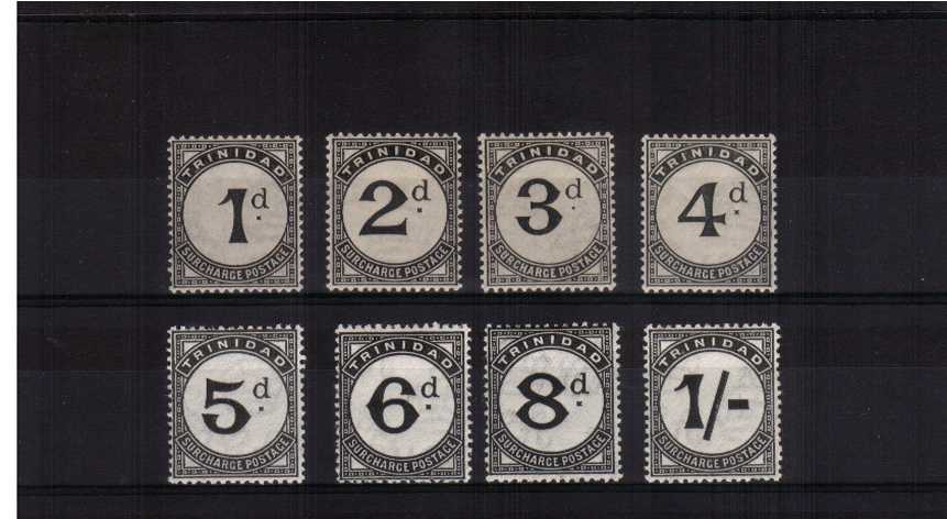 A fine, very lightly mounted mint set of eight with Multiple Script Watermark. SG Cat 225
<br/><b>AQG</b>