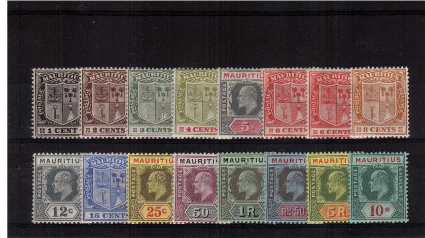 A fine lightly mounted mint set of sixteen that has the bonus of including the 6c shade. The 5R is unmounted. 
<br/><b>ZKB</b>