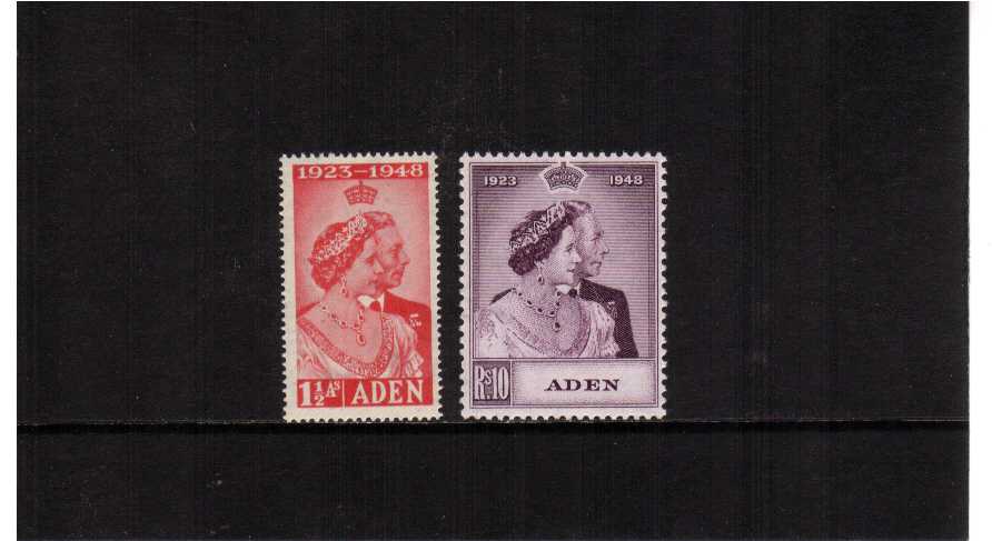 The 1948 Royal Silver Wedding set of two superb unmounted mint.<br/><b>SEARCH CODE: 1948RSW</b><br><b>QPA</b>