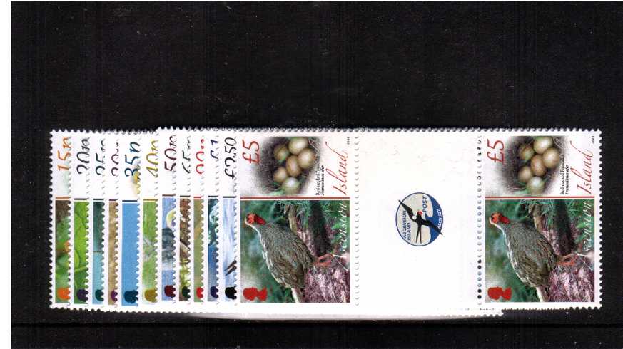 Fauna and their Eggs<br/>
Set of twelve in superb unmounted mint gutter pairs with logo on each pair.