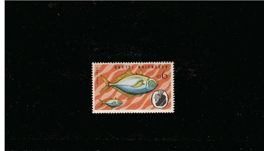 9d Fish with watermark inverted superb unmounted mint