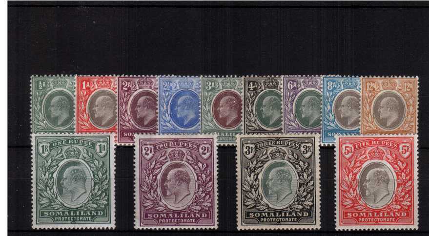 The Edward 7th complete set of thirteen in exception very lightly mounted mint condition.
<br><b>ZKP</b>