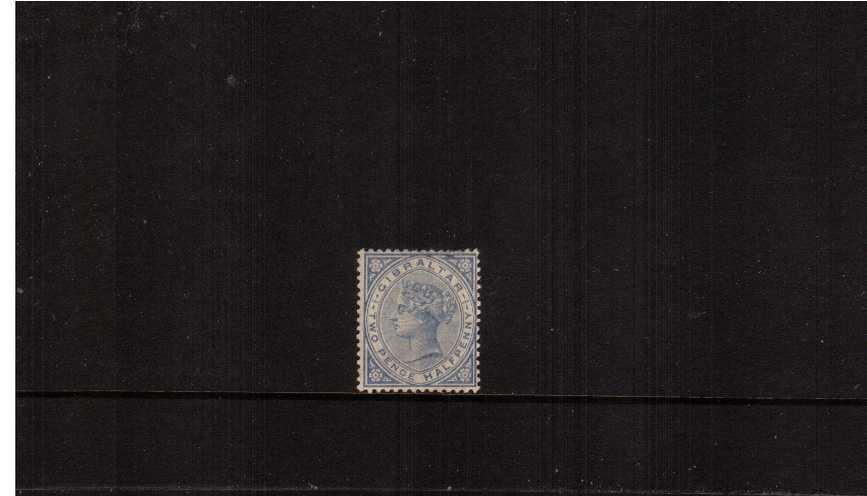 2d Blue (pale). A lightly mounted mint stamp with a few short perfs at top. SG Cat 85