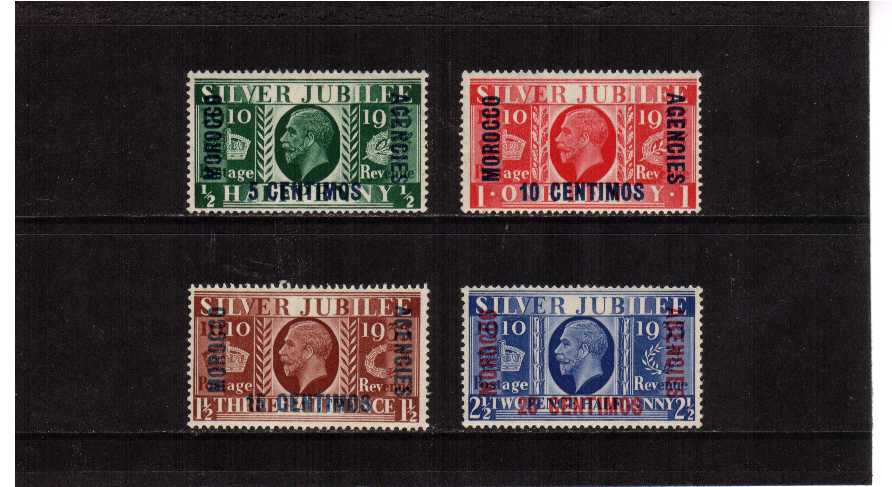 SPANISH CURRENCY - Silver Jubilee set of four superb unmounted mint.<br/><b>SEARCH CODE: 1935JUBILEE</b><br/><b>ZQK</b>