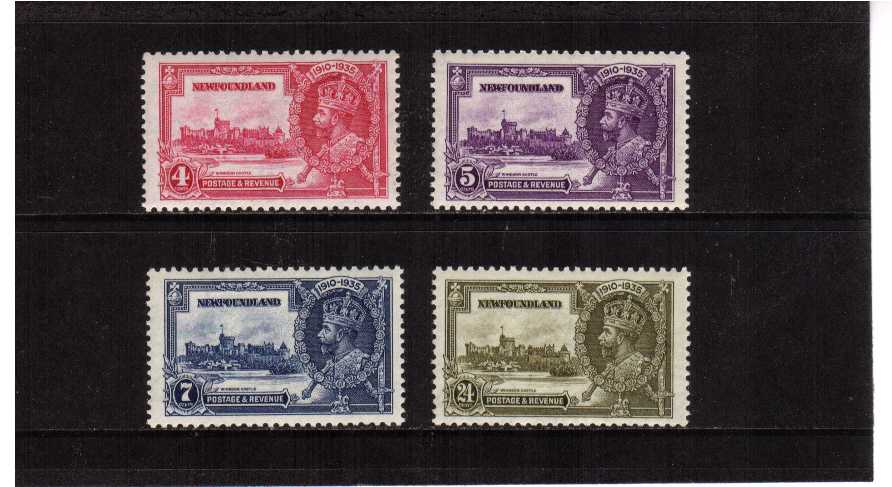 Silver Jubilee set of four superb unmounted mint.<br/><b>SEARCH CODE: 1935JUBILEE</b>