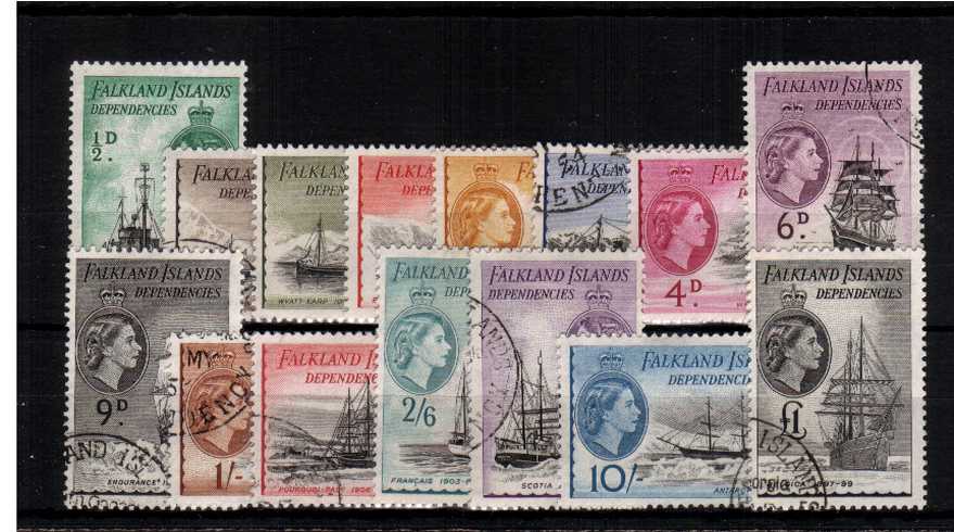 The famous ''Ships'' set of fifteen superb fine used.
<br><b>ZJZ</b>