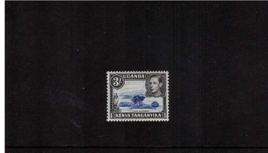 3/- Dull Ultramarine and Black - Perforatiom 13x11<br/>A fine lightly mounted mint single.
