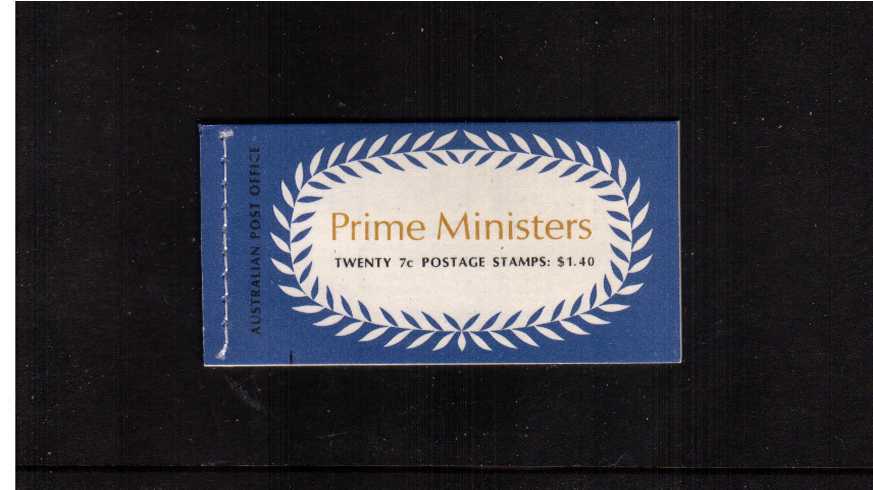 $1.40 Prime Ministers complete booklet