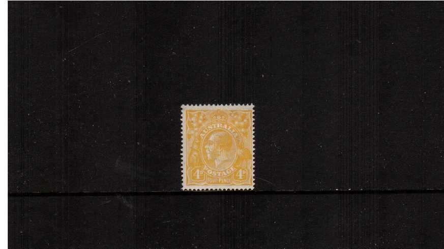 4d Lemon-Yellow <br/>A fine lightly mounted mint single. Scarce stamp!