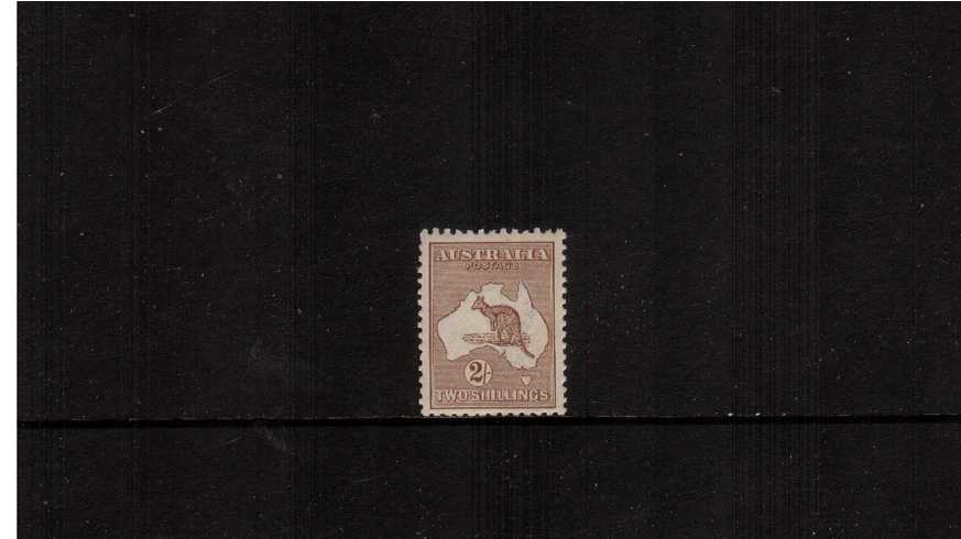 2/- Brown - Die II<br/>A fine very, very lightly mounted mint stamp