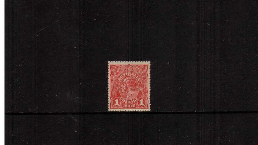 1d Rose-Red - Die II<br/>A fine very, very lightly mounted mint single.