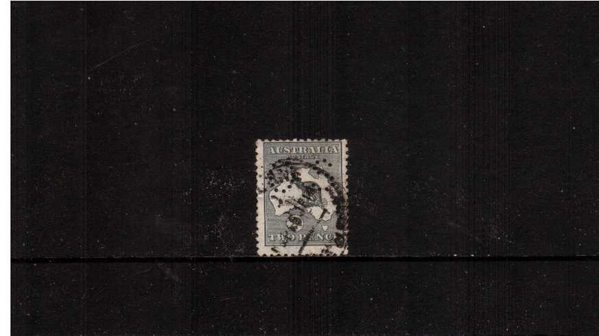 2d Grey - Die I<br/>A good used single perforated ''O S''