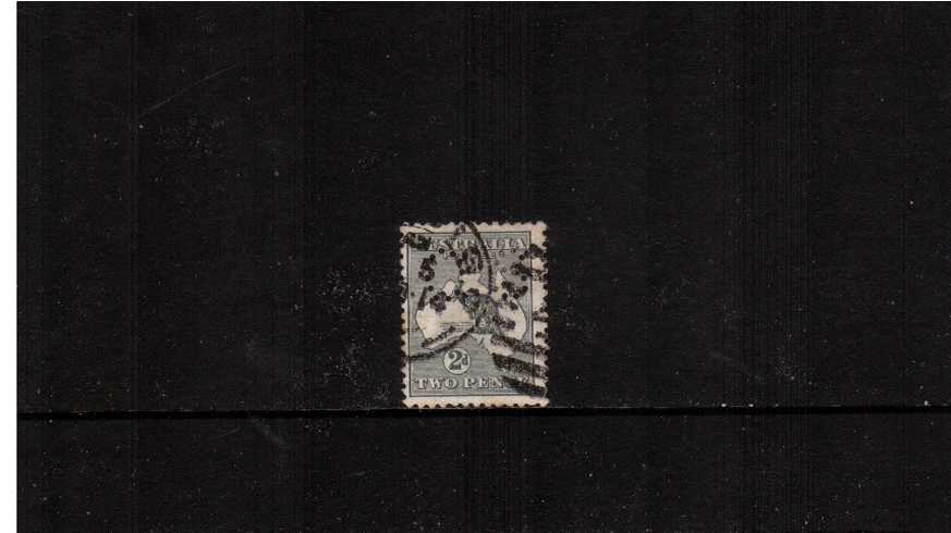 2d Grey - Die I<br/>A good used single perforated ''O S''
