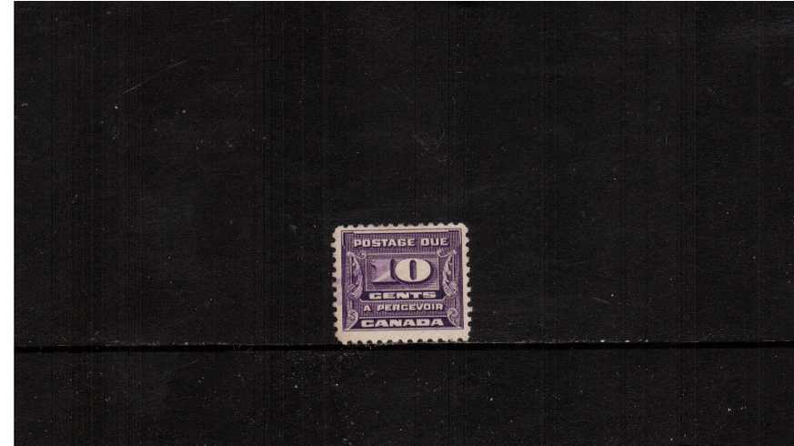 10c Violet Postage Due<br/>
A good used single.<br><b>XQX</b>
