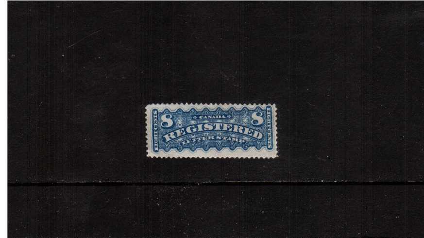 8c Bricht Blue<br/>A fresh good mounted mint single. Rare stamp!<br><b>XQX</b>