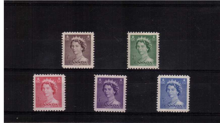 the ''Karsh Head'' set of five superb unmounted mint. 
<br/><b>BBP</b>