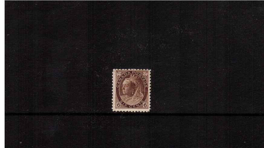 6c Brown ''Numeral Issue''<br/>
A superb unmounted mint single.<br/><b>XQX</b>