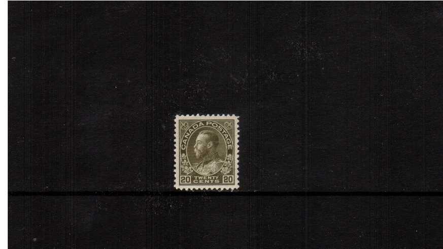 20c Olive ''Admiral'' Issue<br/>
A superb unmounted mint single.
<br/><b>XQX</b>