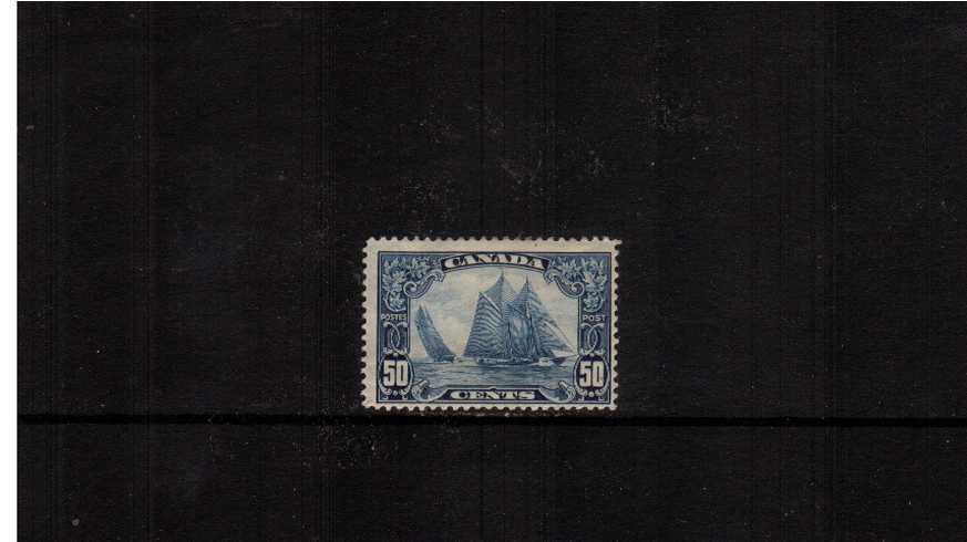 The famous 50c ''Bluenose'' Schooner stamp.<br/>a lightly mounted mint single with average centering.
<br/><b>XQX</b>