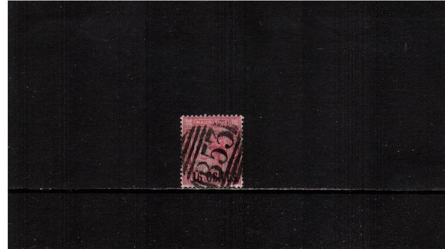 16c on 17c Rose definitive single - Surcharge measures 14mm<br/>A good used stamp. SG Cat 55