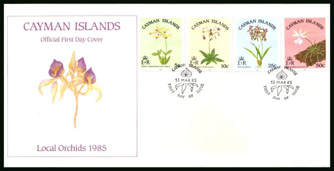 Local Orchids official First Day Cover<br/>Please note that this is priced on the value of the used stamps <br/> with no special premium because its a FDC. <br/>SG Cat for the stamps 4.25