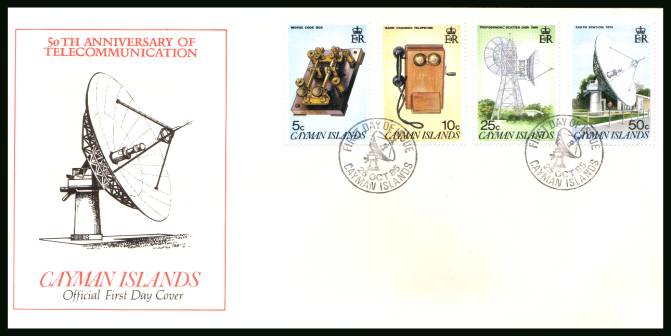 Telecommunications official First Day Cover<br/>Please note that this is priced on the value of the used stamps <br/> with no special premium because its a FDC. <br/>SG Cat for the stamps 6.50