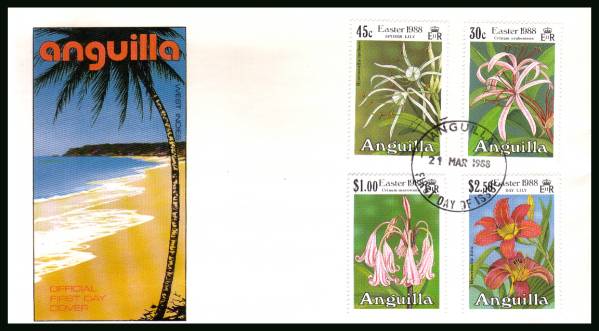 Easter - Lillies<br/>on an unaddressed official First Day Cover