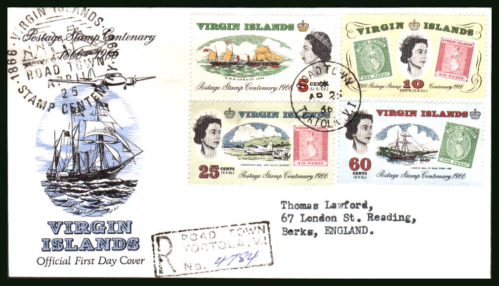 Stamp Centenary<br/>on a typed addressed First Day Cover