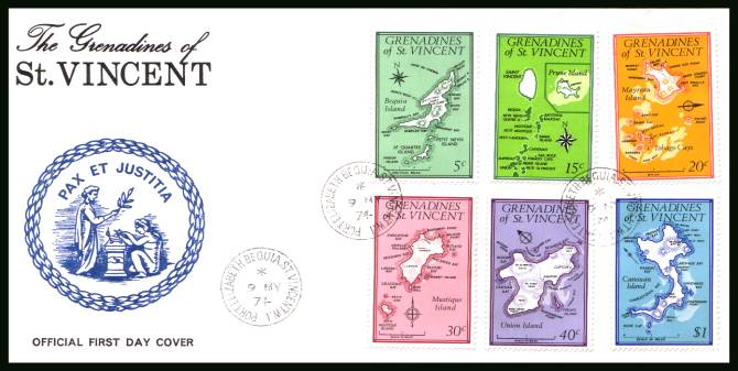 
Maps - 1st Series <br/>on an unaddressed official First Day Cover