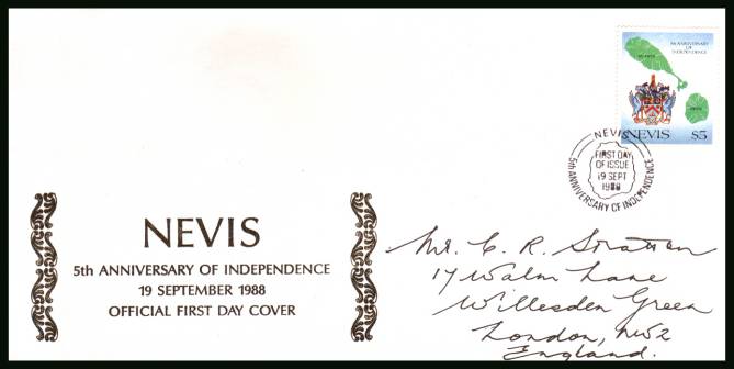 <br/>on an hand addressed First Day Cover