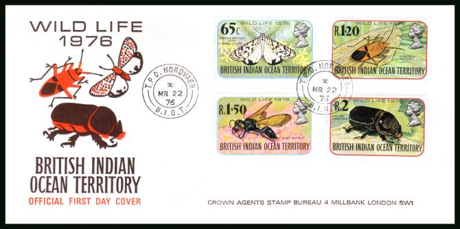 Wildlife - 4th Series<br/>cancelled with a T.P.O. NORDVAER steel CDS on an illustrated First Day Cover