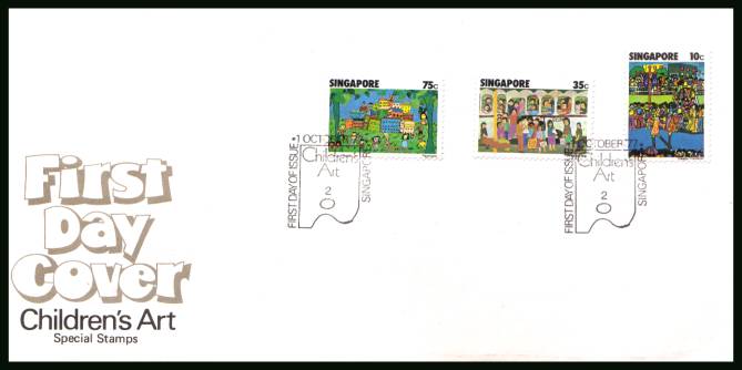 Children's Art<br/>on an illustrated unaddressed colour First Day Cover