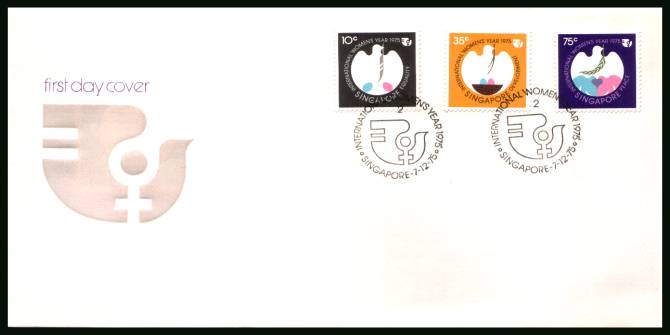 International Women's Year<br/>on an illustrated unaddressed colour First Day Cover